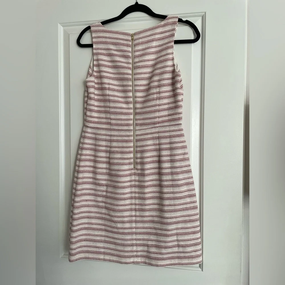 LOFT Ann Taylor Dress with Pink Blur and Off‎ White Stripes